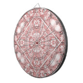 Cible De Fléchettes Tableau de bord rose floral (Devant droit)