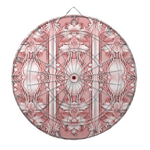 Cible De Fléchettes Tableau de bord rose floral