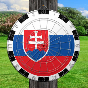 Cible De Fléchettes Tableau de bord Slovaquie & Drapeau Slovaquie / Je