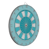 Cible De Fléchettes Tableau de bord turquoise et blanc (Devant gauche)