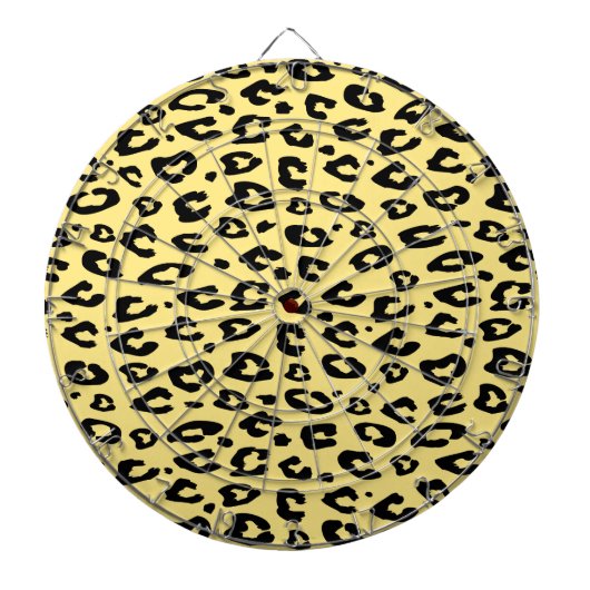Cible De Fléchettes Tableau de fléchettes à motif d'animal sauvage léo (Devant)