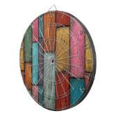 Cible De Fléchettes Tableau de fléchettes en planches de bois (Devant droit)