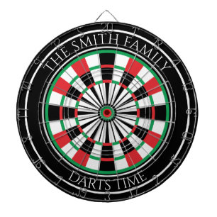 Cible De Fléchettes Tableau de fléchettes familial personnalisé avec n