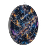 Cible De Fléchettes Tableau de fléchettes premium Saturne et nébuleuse (Devant gauche)