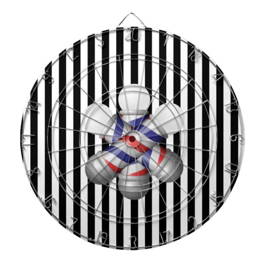 Cible De Fléchettes Tableau de fléchettes Rayures noires et blanches P (Devant)