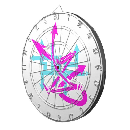 Cible De Fléchettes Tableau des flèches Abstraites (Devant droit)