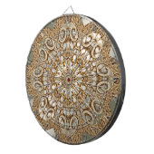Cible De Fléchettes Tableau floral orné d'or moderne (Devant droit)
