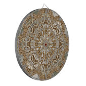 Cible De Fléchettes Tableau floral orné d'or moderne (Devant gauche)