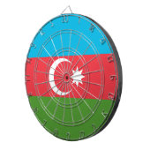 Cible De Fléchettes Tableau noir avec Drapeau d'Azerbaïdjan (Devant droit)