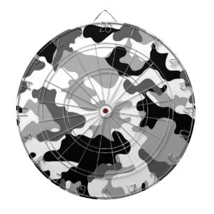 Cible De Fléchettes Tableau noir de camo gris
