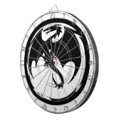 Cible De Fléchettes Tableau noir Dragon blanc (Devant droit)