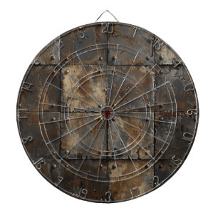 Cible De Fléchettes Tableau noir en métal rouillé