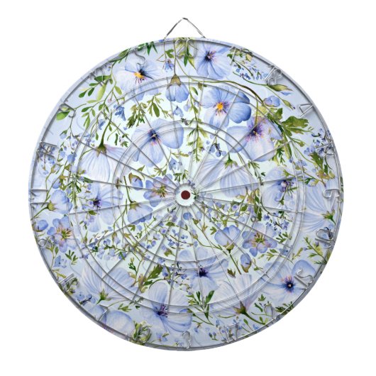Cible De Fléchettes Tableau noir floral (Devant)