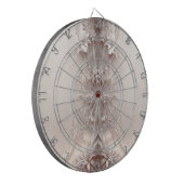 Cible De Fléchettes Tableau noir floral ivoire blanc (Devant gauche)