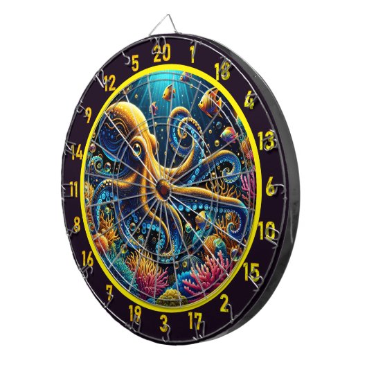 Cible De Fléchettes Tableau noir Octopus Reef Adventure (Devant droit)