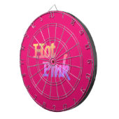 Cible De Fléchettes Tableau noir rose chaud (Devant droit)