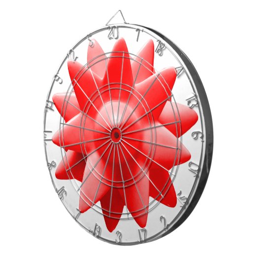 Cible De Fléchettes tableau rouge pointu (Devant droit)