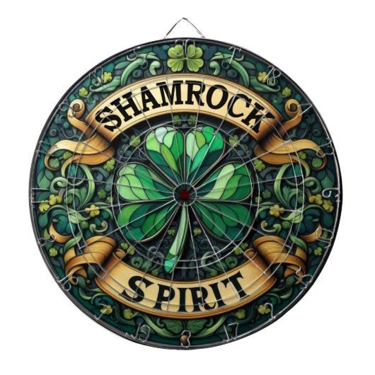 Cible De Fléchettes Tableau shamrock Spirit (Devant)