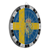 Cible De Fléchettes Tableau Suède, tableau de jeu, Drapeau suédois (Devant gauche)