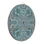 Cible De Fléchettes Tableau turquoise floral (Devant gauche)