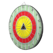 Cible De Fléchettes Tailgate vert clair rouge argent (Devant droit)