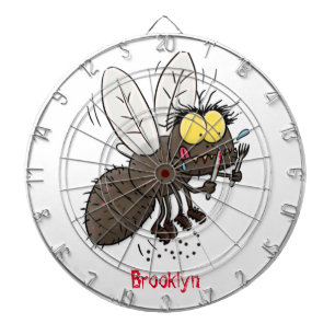 Cible De Fléchettes Taon drôle insecte dessin animé