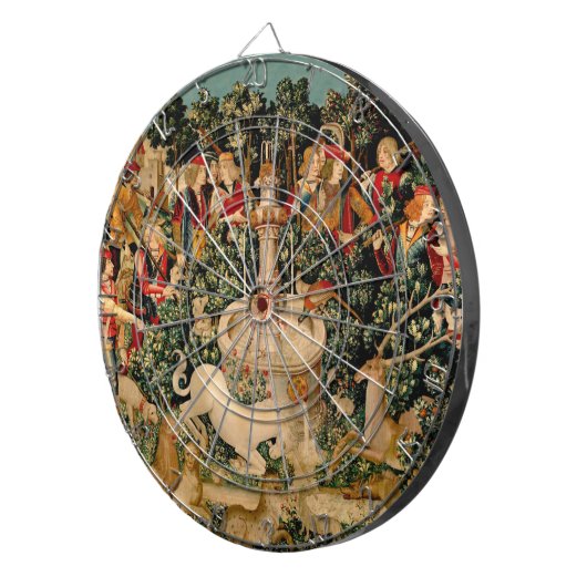 Cible De Fléchettes Tapisseries Unicorne Trouvé Légende Mythique (Devant droit)