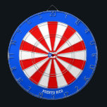 Cible De Fléchettes Taureau du Patriote Porto Rico<br><div class="desc">Porto Rico Flag Patriot's Bullseye Cible de flechettes. Prenez le but avec style ! Ce tableau de bord saisissant, décoré dans les couleurs du drapeau Porto Rico avec une petite représentation du drapeau national très subtilement intégré au milieu, est plus qu'un simple jeu—c'est une déclaration. Que vous soyez en train...</div>