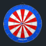 Cible De Fléchettes Taureau du Patriote Porto Rico<br><div class="desc">Porto Rico Flag Patriot's Bullseye Cible de flechettes. Prenez le but avec style ! Ce tableau de bord saisissant, décoré dans les couleurs du drapeau Porto Rico avec une petite représentation du drapeau national très subtilement intégré au milieu, est plus qu'un simple jeu—c'est une déclaration. Que vous soyez en train...</div>