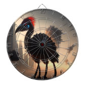 Cible De Fléchettes "Techno-Feathers : Le robot futuriste Emu" (Devant)