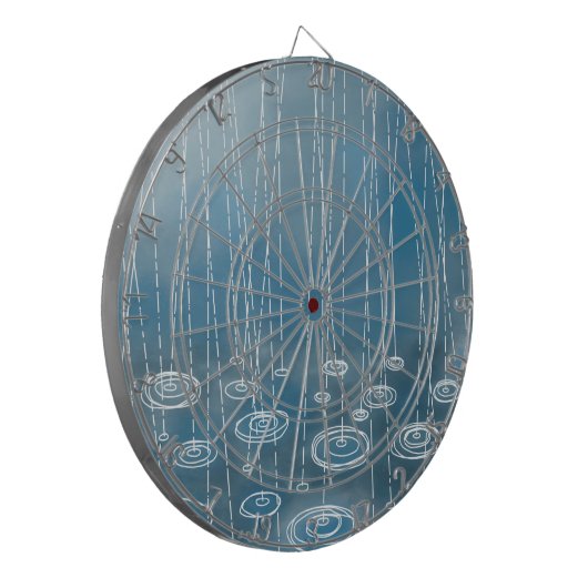 Cible De Fléchettes Tempête de pluie bleue (Devant gauche)