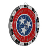 Cible De Fléchettes Tennessee Dartboard & Tennessee Flag / Jeu (Devant gauche)