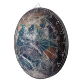 Cible De Fléchettes Terre de marbre bleu (hémisphère oriental) (Devant droit)