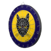 Cible De Fléchettes Tête de chat noir (Devant droit)