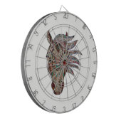 Cible De Fléchettes Tête de cheval métallisée par pfergekopf adorable (Devant gauche)