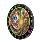 Cible De Fléchettes Tête de visage de clown avec ballons (Devant droit)