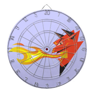 Cible De Fléchettes Tête du diable de feu