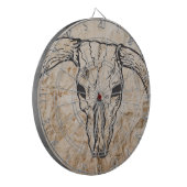 Cible De Fléchettes Texas Longhorn Bull Skull (Devant gauche)