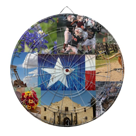 Cible De Fléchettes Texas Photo Mosaic (Devant)