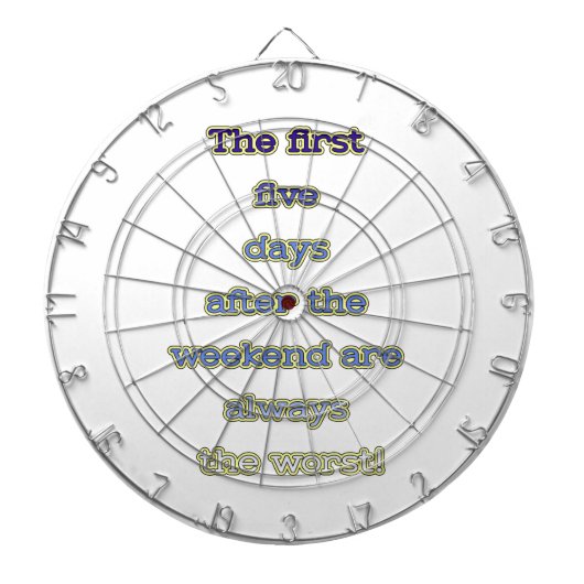 Cible De Fléchettes Texte drôle de week-end (Devant)