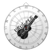 Cible De Fléchettes Texte Et Image Ukulele (Devant)