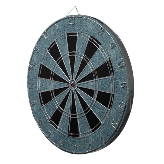 Cible De Fléchettes Texture bleue faite sur commande de rétro suède (Devant droit)