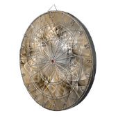 Cible De Fléchettes Texture d'art fractal moderne abstrait Tons de Ter (Devant droit)