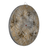 Cible De Fléchettes Texture d'art fractal moderne abstrait Tons de Ter (Devant gauche)