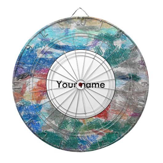 Cible De Fléchettes Texture de crayons (Devant)