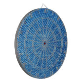 Cible De Fléchettes Texture de Denim bleu (Devant gauche)