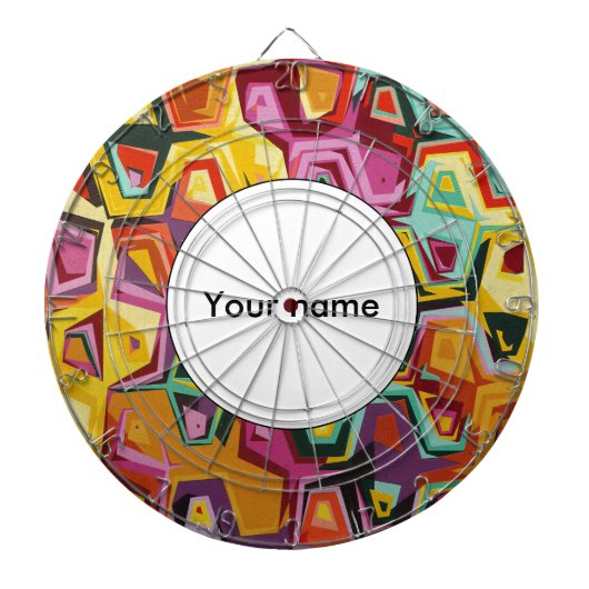 Cible De Fléchettes Texture des trous colorés (Devant)