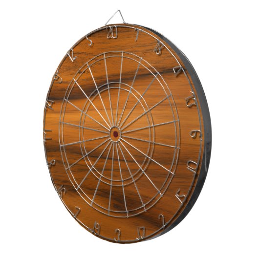 Cible De Fléchettes Texture en bois Brown (Devant droit)