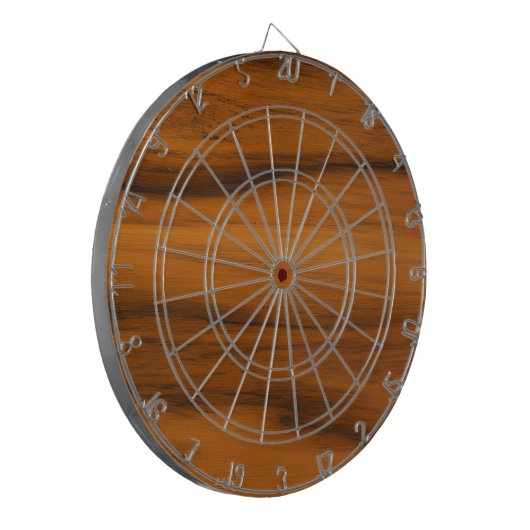 Cible De Fléchettes Texture en bois Brown (Devant gauche)