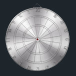 Cible De Fléchettes Texture métallique gris argenté<br><div class="desc">Une texture métallique argentée moderne et tendance.</div>